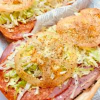#23 Italian Hoagie or Sub · “A Philly & Jersey Tradition” provolone, capicola, Genoa salami, pepper ham and pepperoni. S...