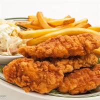 Chicken Tenders · Served with BBQ sauce or ranch. Add sides for an additional charge.