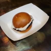 Kid's Burger Meal · Kid size burger on a buttery brioche roll plus any side and a fountain drink or milk (chocol...