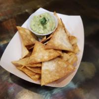 Side Homemade Chips with Guacamole · 