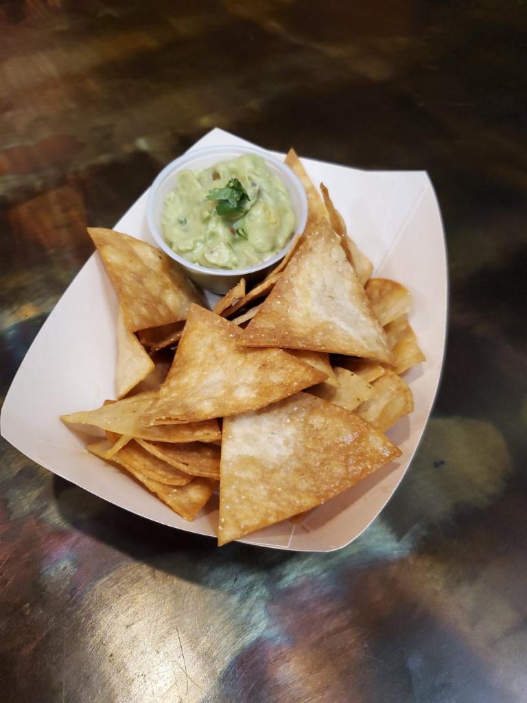 Side Homemade Chips with Guacamole · 