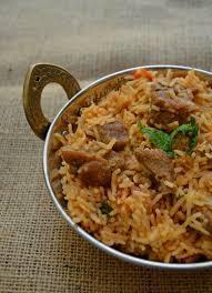 Goat Biryani with Bones · Basmati rice cooked in a sealed pot with juicy pieces of goat in a blend of exotic spices.