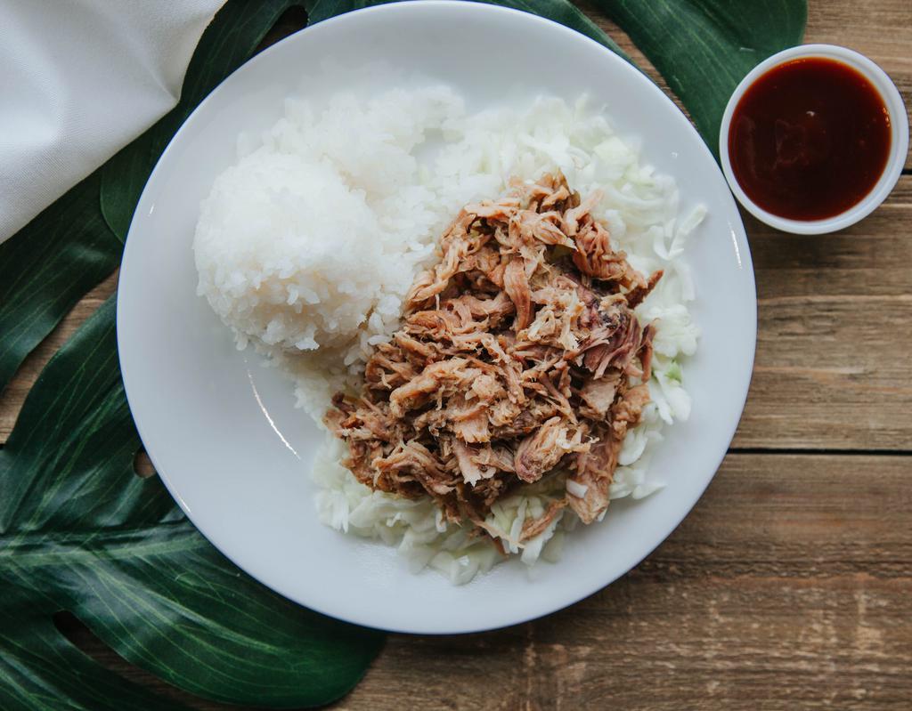 Keiki (Kids Plate) · 1 choice of meat on a bed of cabbage served with 1 scoop of rice and 1 sauce cup.  Salad is not included on Keiki plates.