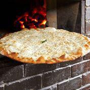 Quattro Formaggi Pizza · Our classic white pizza with mozzarella, Asiago, Parmesan, Pecorino Romano and Gorgonzola cheese.