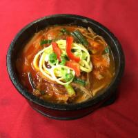Yukgaejang (Spice Beef Soup) · Savory soup made from cow meat. 