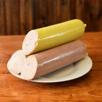 1 lb. Fine Leberwurst · Smooth spreadable pate. In English, this is known as liverwurst.