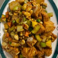 Kung Pao Tofu 宫保豆腐 · Hot and spicy.