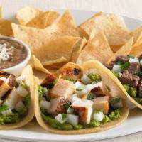 Rubio's Three Street Taco Plate® · All natural chicken or all natural steak. On street-sized tortillas with fresh guacamole and...