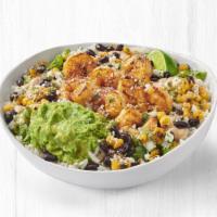 Mexican Street Corn Bowl · Choice of all-natural chicken or steak, grilled seafood or grilled veggies, citrus rice & ro...