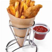 Kid's Dippers - Hand-Battered Fish & Fries · Two, hand-battered, sustainable wild-caught signature fish and seasoned french fries. Choice...