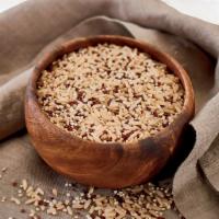 Brown Rice & Quinoa · A blend of brown rice, and red and white quinoa, seasoned with lemon and sea salt.