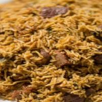 Mutton Biryani Goat · Served with basmati rice flavored with cloves, cinnamon, cardamom, bay leaf, coriander, mint...