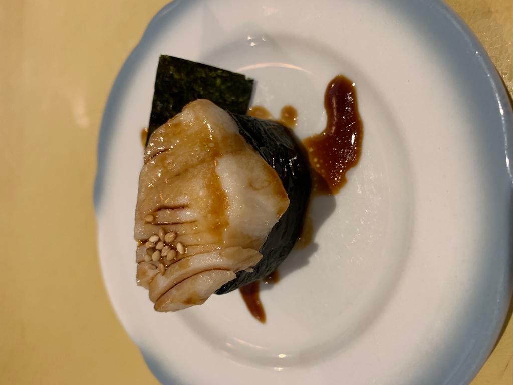 Black Cod Sushi · Mild flavored fish.