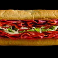 Grinder · Genoa Salami, Pepperoni, Spicy Capicola, Provolone, Lettuce, Tomatoes, Red Onions, Oil & Vin...