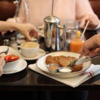 Potato Pancakes · fresh herbs, sour cream, applesauce