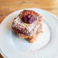 Jelly Donut French Toast  · mixed berry compote/cinnamon sugar/powdered sugar 