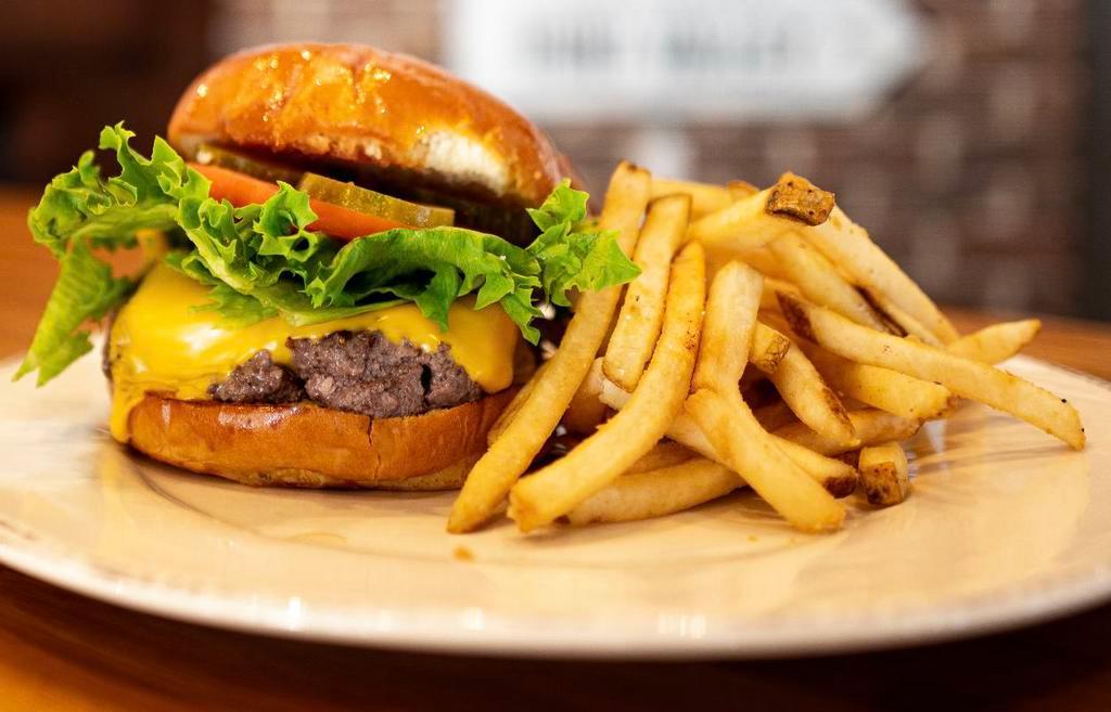 Burger Burger · 8 oz. Roseda Farm Black Angus burger / choice of cheese / Brioche / fries