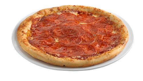 Classic Pepperoni Pizza · Our handcrafted dough and legendary pizza sauce covered with pepperoni and mozzarella cheese.