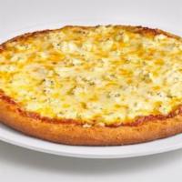 5 Cheese Pizza · Signature pizza sauce, a medley of ricotta, fontina, Parmesan, and our special cheddar and m...