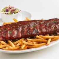 Ribs · A full rack of All-American pork ribs smothered with barbecue sauce and slow roasted to perf...