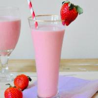 Strawberry Lassi · Yogurt drink. with sugar and strawberry