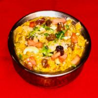 Vegetable Coconut Korma(vegan) · Mixed vegetables cooked with tomato, garlic, onion, nuts, ginger and spices.
(Naan bread rec...
