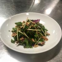 Grilled peach and Arugula · Goat cheese,candied pecans,shallots,balsamic honey vinaigrette 