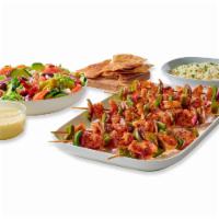 Shrimp Kebobs for 4 · 8 Grilled Shrimp Kebobs (2 per serving) with green peppers and onions, served with a Greek S...