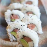Philadelphia Roll · Filled with smoked salmon, cream cheese and avocado.