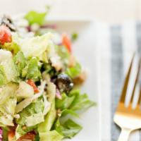 Mista Salad · Mixed greens, tomatoes, mushrooms, black olives, pepperoncini, mozzarella, Parmesan, crouton...