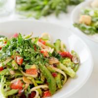 Pasta Primavera · Mixed peppers, broccoli, zucchini, mushrooms, diced and sun-dried tomatoes in a white wine g...