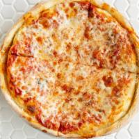 Kids Mini 1 Topping Pizza · Savory pie with a dough base topped with sauce and cheese.