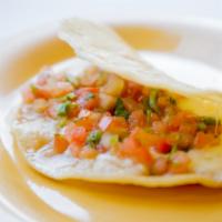 Regular Corn Quesadilla · Cheese and fresh salsa.