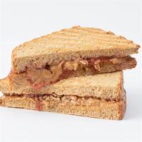 Kids PB&J · Whole Grain Bread, Peanut Butter, Strawberry Jam, Granola