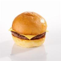Kids Cheeseburger · Includes kids drink, cookie and choice of fries or apple slices.