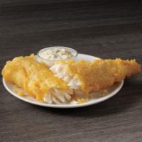 1 Piece Batter Dipped Fish · Add one piece of our famous batter dipped fish to any meal.