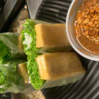 1C. SPRING ROLL WITH FRIED TOFU - GỎI CUỐN CHAY · 
