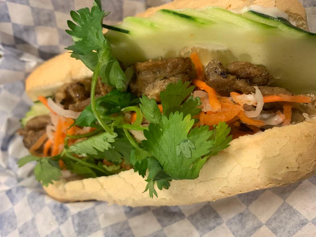 6A. GRILLED PORK SANDWICH - BÁNH MÌ HEO · (cucumber, carrot, mayonnaise & pate)