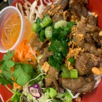 9A. VERMICELLI WITH GRILL PORK- BUN THIT NUONG · Cucumber, carrot, bean sprout, lettuce, peanut and onion.