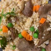 13B. FRIED RICE WITH BEEF - CƠM CHIÊN BÒ · (carrot, green peas, egg and beef)