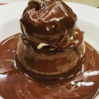 Nutella lava cake · Make by order , served with icecream 