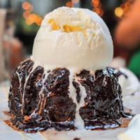 Oreo lava cake · Served with icecream
