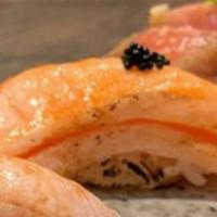 King Sake Toro 2 pcs · Seared King Salmon Belly