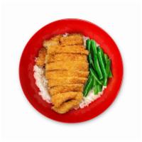Katsu Rice Bowl · Served with your choice of sauce: red curry, yellow curry, Japanese curry, pao pao, general ...