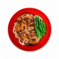 Teriyaki Chicken Noodle Bowl · Fire-grilled, with sweet soy dipping sauce served over your choice of noodles.