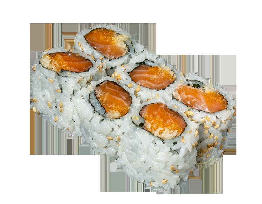 Spicy Salmon Maki · Rolled sushi.