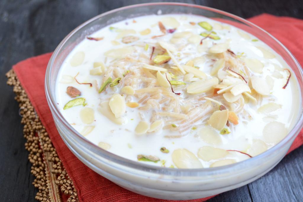 Kheer · A rice, almond and milk pudding.
