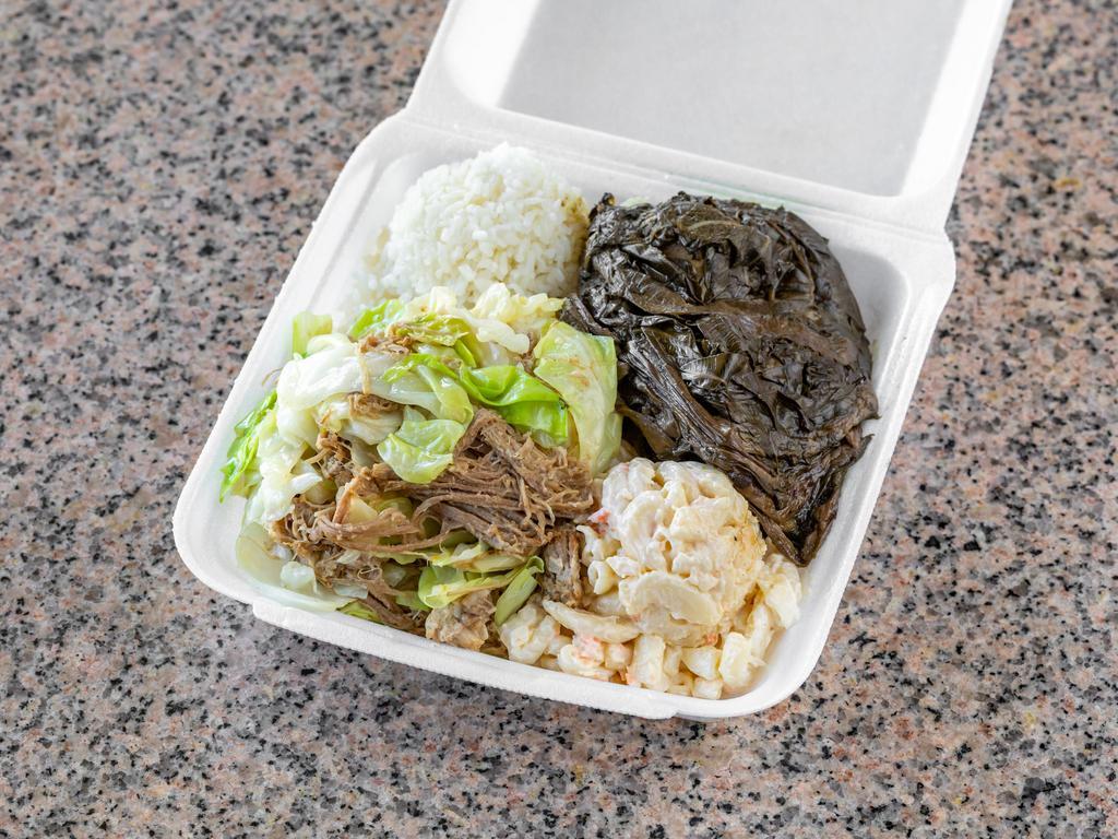 Lau Lau & Kalua Pork Cabbage Combination Plate · 