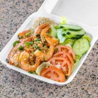 Regular Garlic Shrimp Plate Lunch · 2 scoops rice and 1 scoop mac or toss.