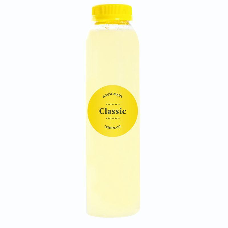 Bottle Classic Lemonade · Hence the name, this refreshing drink has only three ingredients - lemon juice, water and sugar - and is sure to satisfy your sweet and sour tooth.  Our fresh lemonades are sealed in tamper-proof bottles so you can enjoy with confidence.